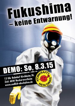 Weiterlesen: Fukushima - keine Entwarnung! So war die Demo am So. 8.3.15